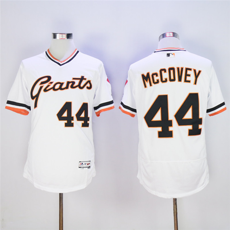 Men's San Francisco Giants #44 Willie McCovey Throwback Flexbase Stitched MLB Jersey